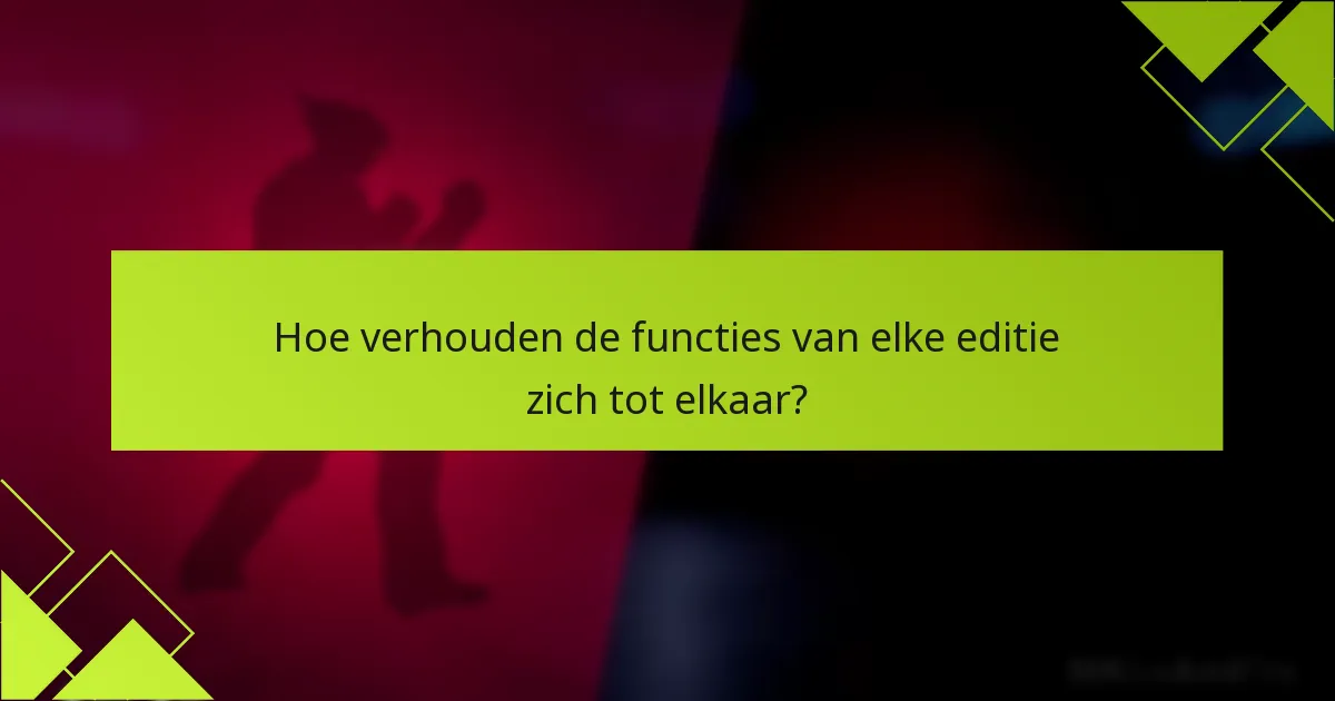 Welke editie biedt de beste prijs-kwaliteitverhouding?